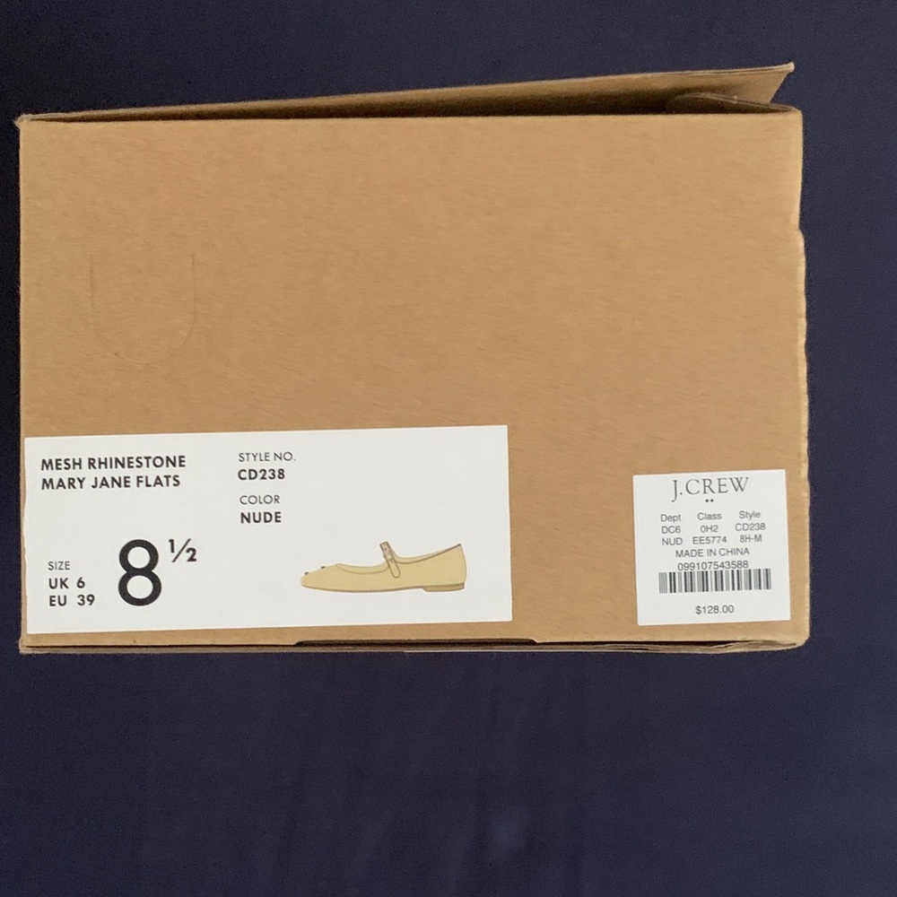 J. Crew Factory Mesh Rhinestone Mary Jane Flats - Picture 7 of 7